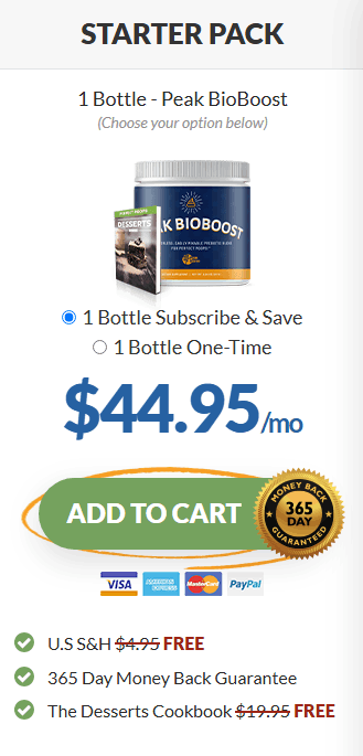 peakbioboost 1 bottle price
